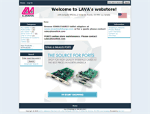 Tablet Screenshot of lavalinkstore.com